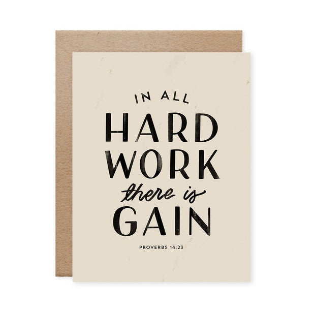 Hard Work Graduation Card