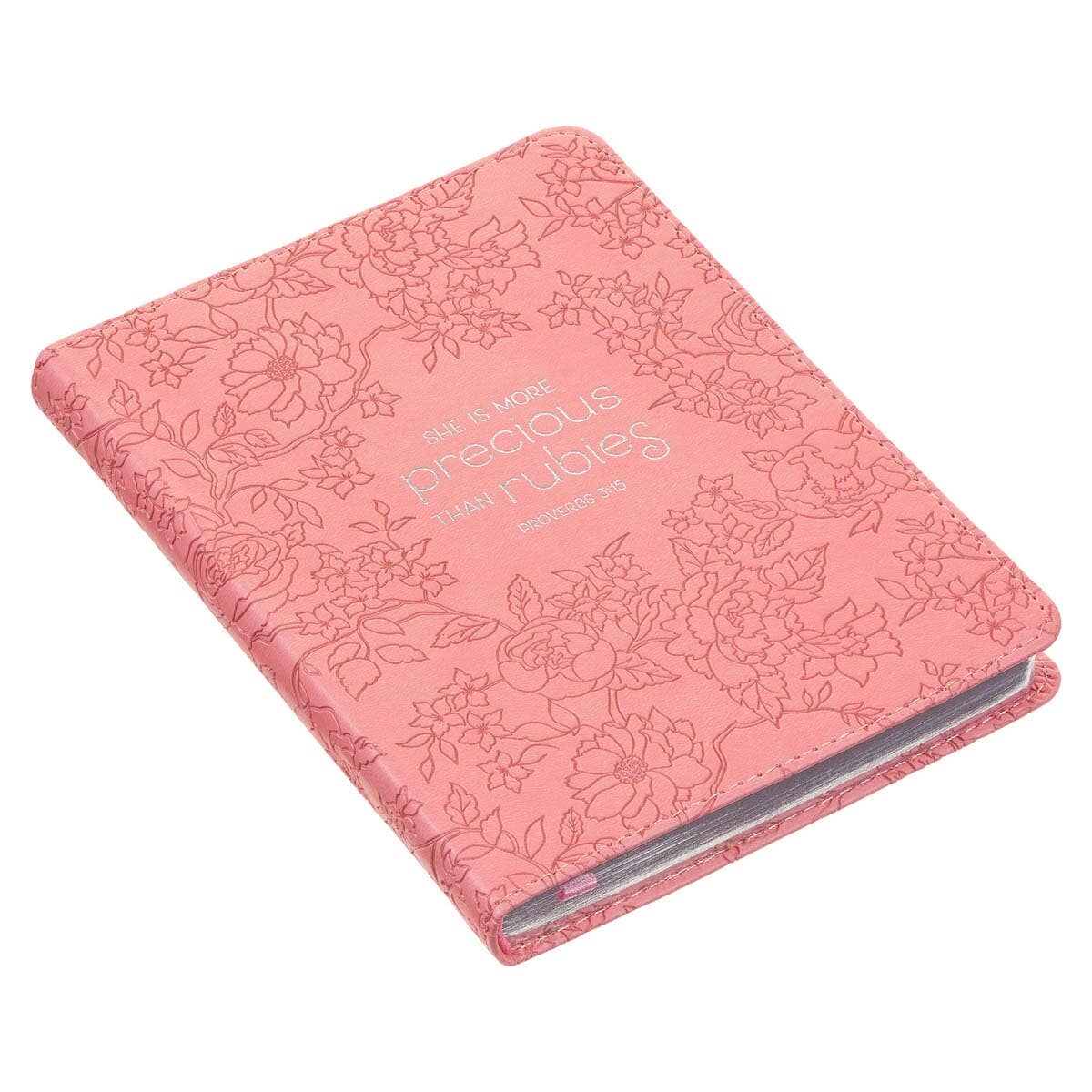 Journal Handy Pink More Precious Than Rubies Prov. 3:15