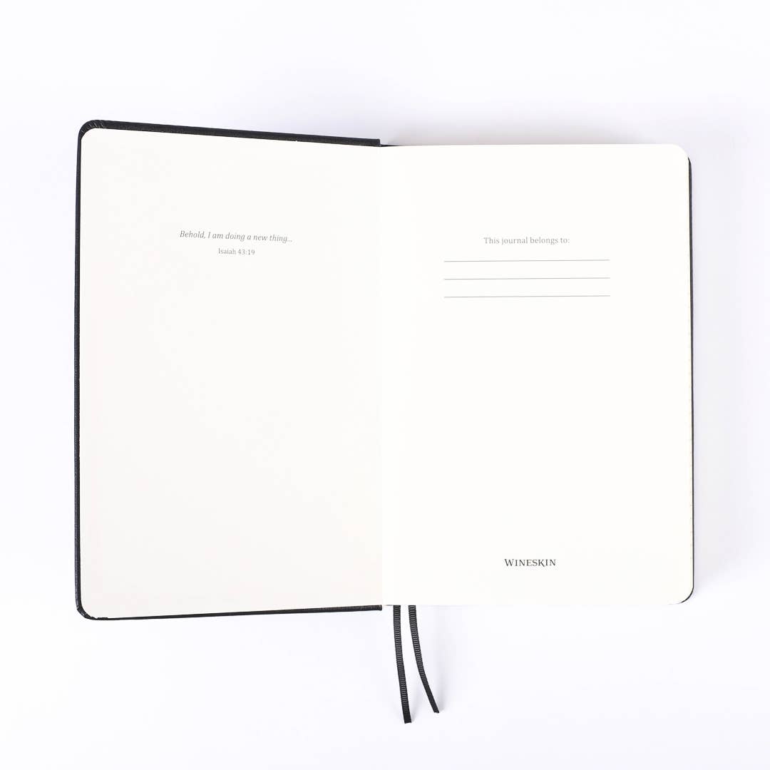 Journal Wineskin Hard Cover 420Pg - Black