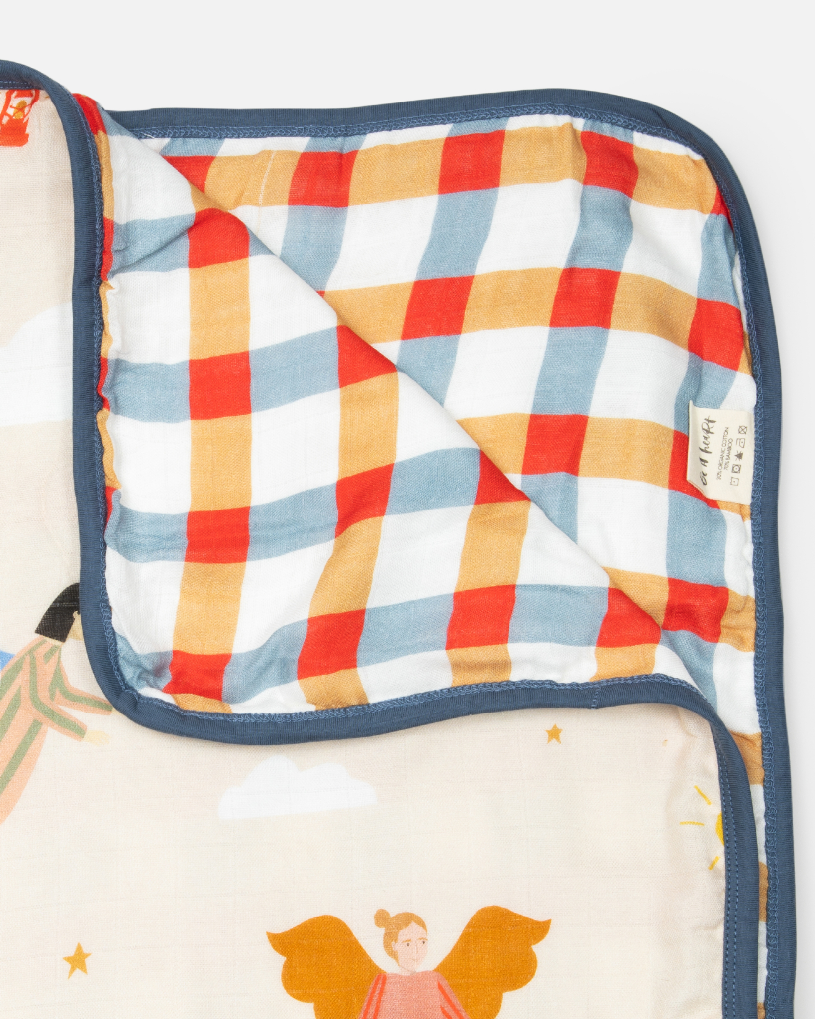 Guardian Angels Deluxe Muslin Baby Blanket Quilt