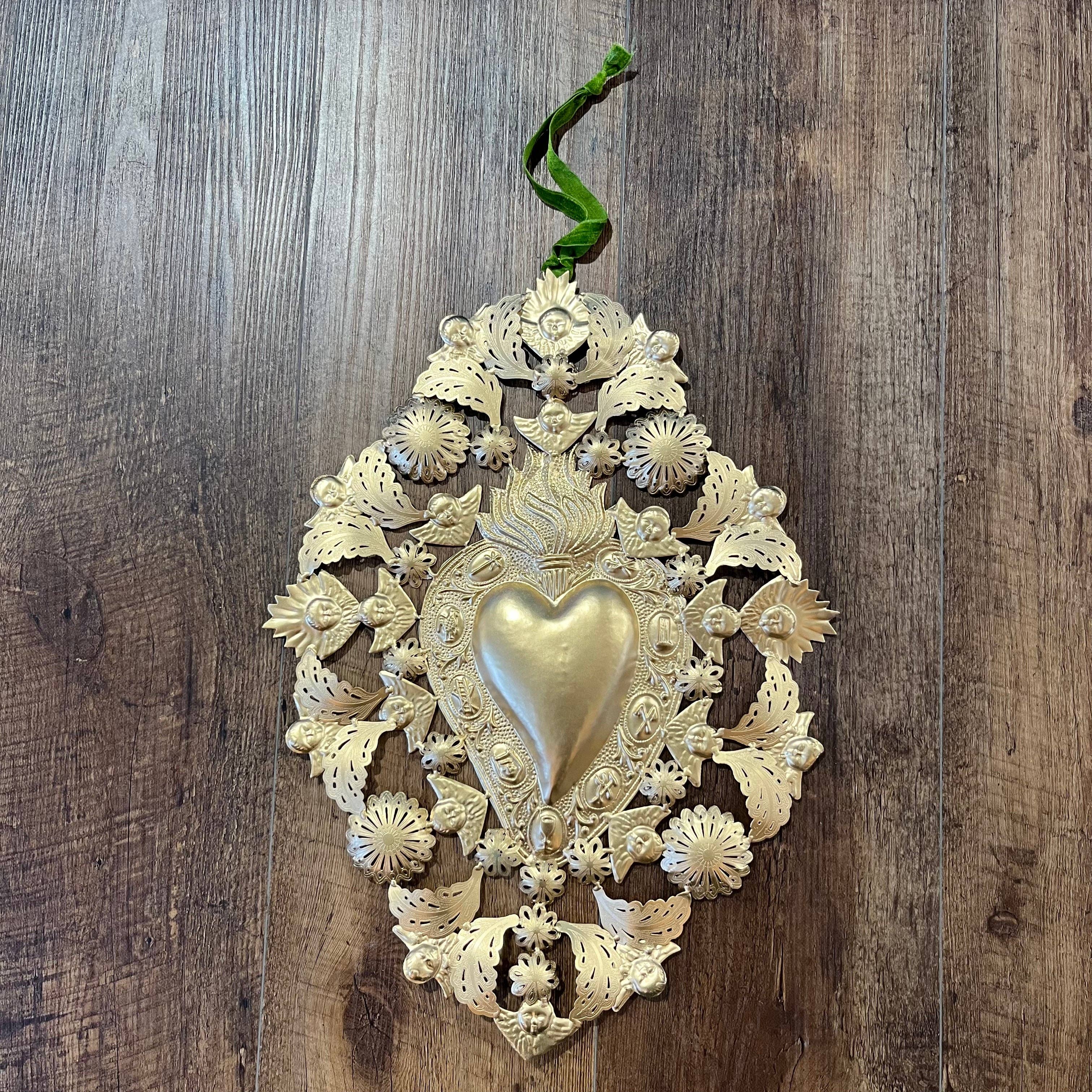 Cutout Sacred Heart Ornament