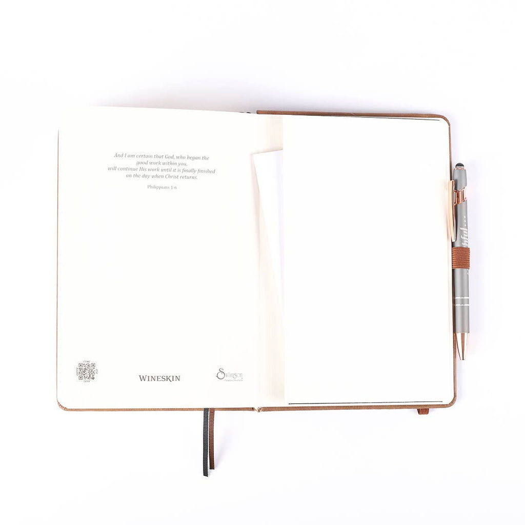 Journal Wineskin Hard Cover 420Pg - Tan