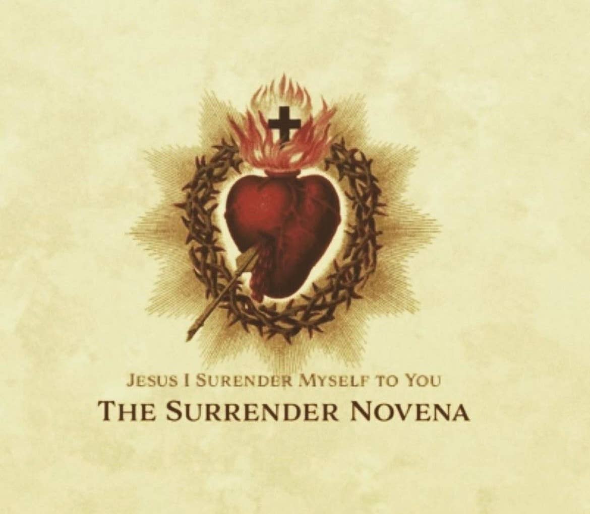 Surrender Novena SPANISH  Trifold Holy Card  (LARGE FONT)