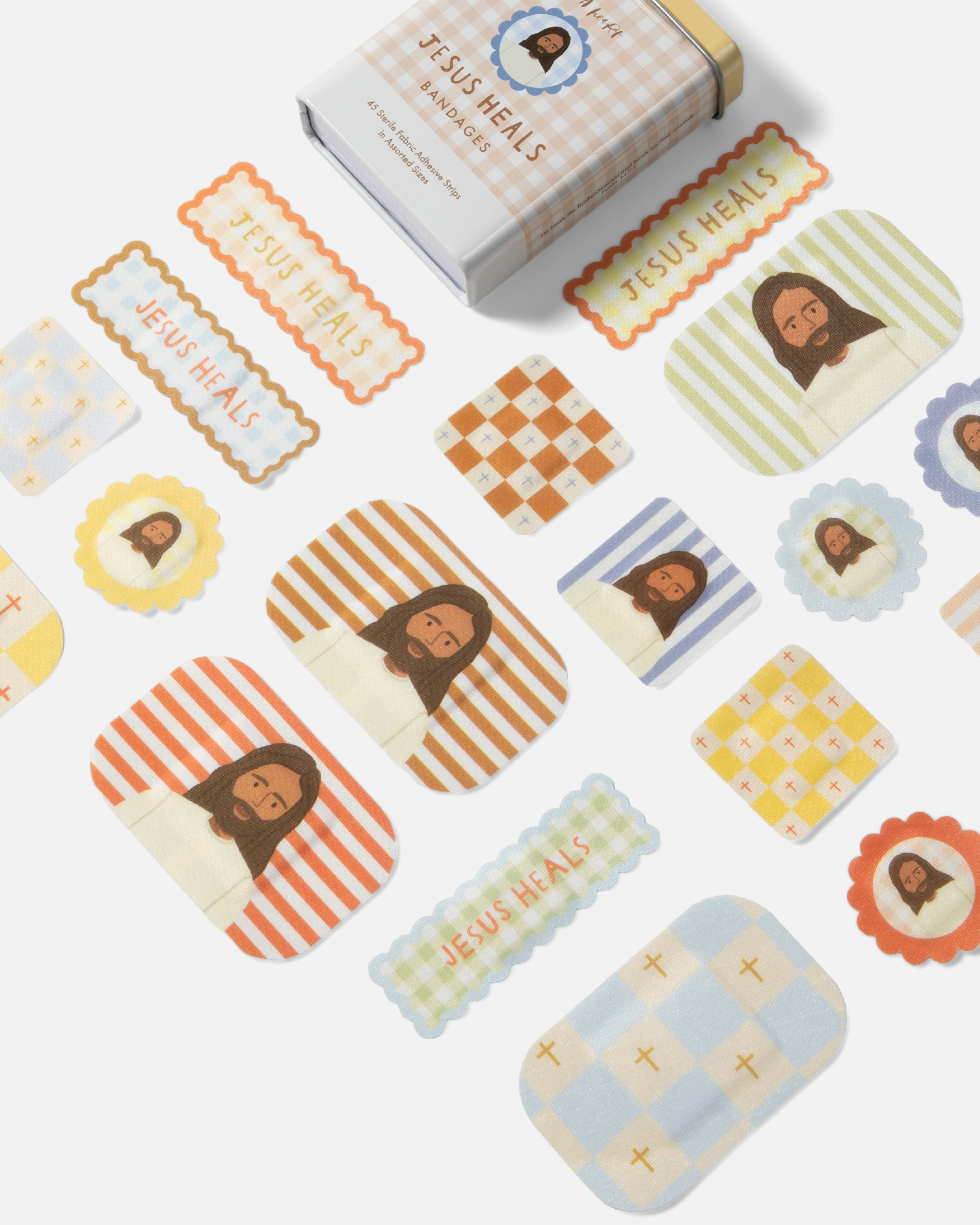 Jesus Heals Bandages® – Assorted Fabric Cottage Collection
