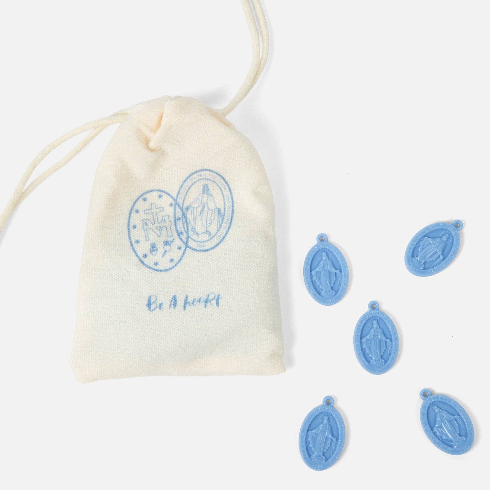 Be A Heart Plastic Miraculous Medals - Pack of 25