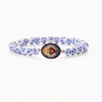 HOLY WATER SACRED HEART BRACELET - Porcelain Beads