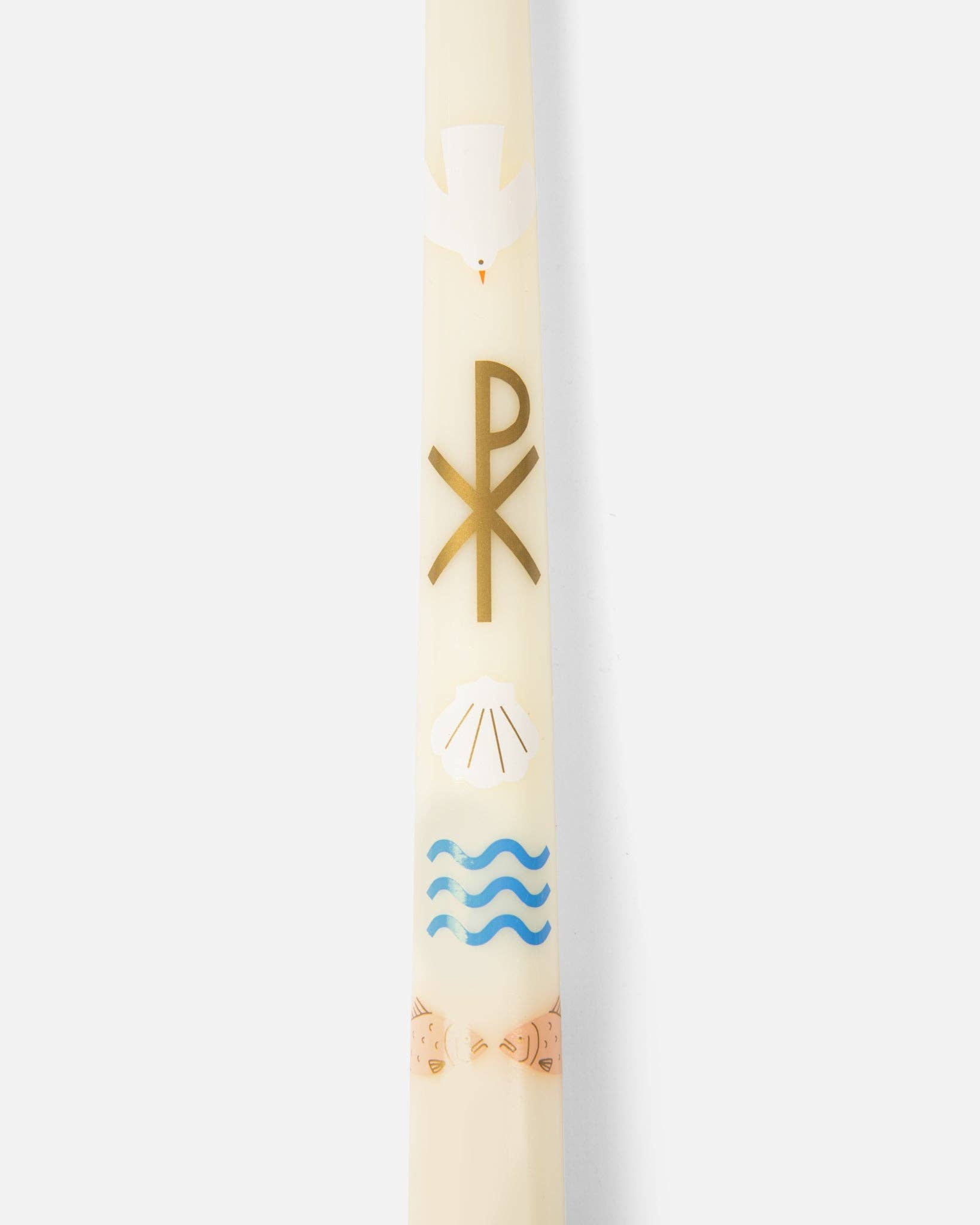 Living Water Baptism Candle (Multicolor)