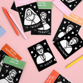 Saint Valentine Fuzzy Coloring Cards