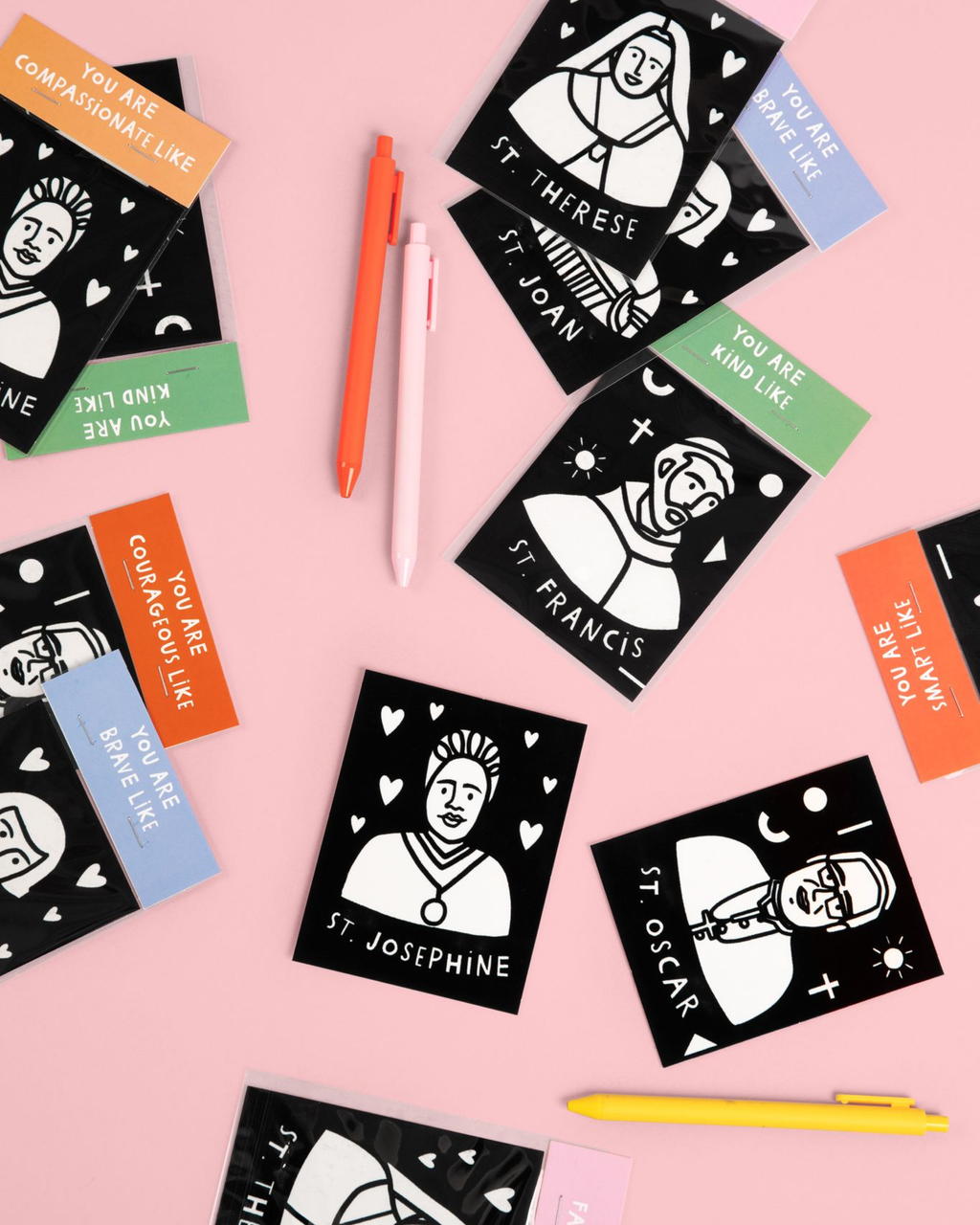 Saint Valentine Fuzzy Coloring Cards