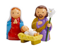 Nativity Set Miniature Saint Statue - 3-Piece set