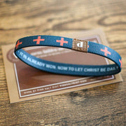 The Cross is the Victory Elastic Men's Wristband