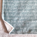 Jesus Loves Me  Blanket (Blue)