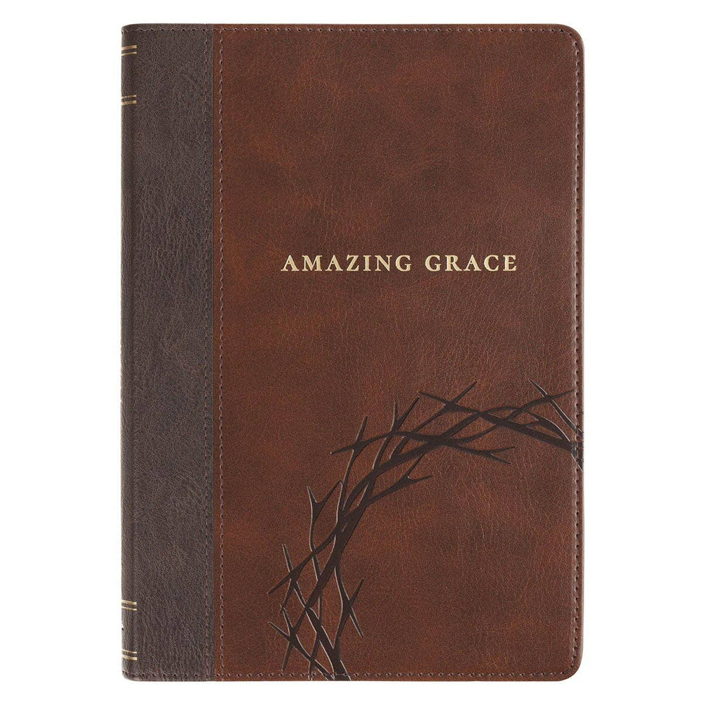 Journal Classic Brown Crown of Thorns/Amazing Grace Isa 53:5