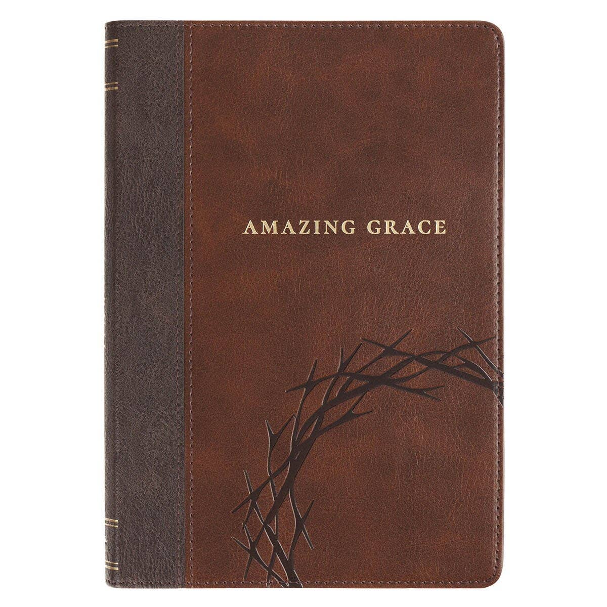 Journal Classic Brown Crown of Thorns/Amazing Grace Isa 53:5