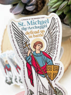 St. Michael The Archangel Waterproof Catholic Sticker