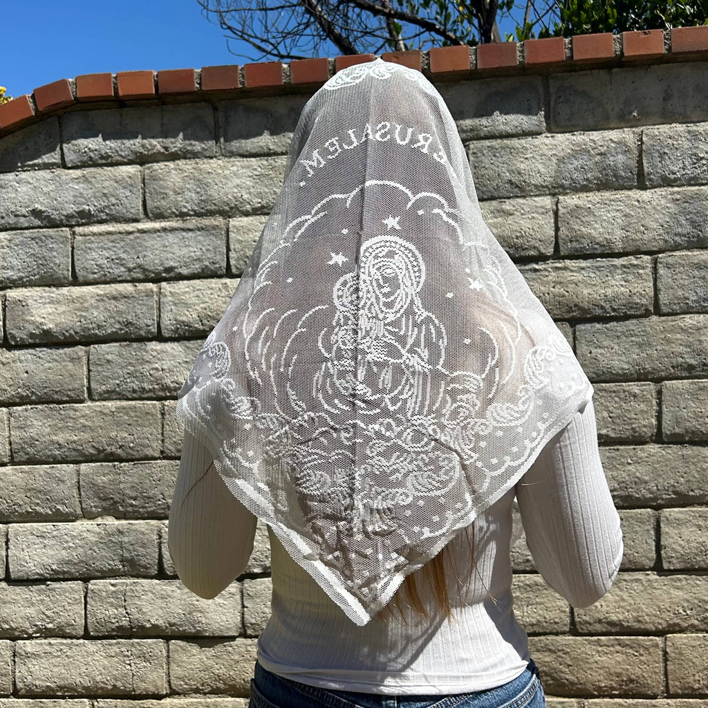 Jerusalem Veil  -White 