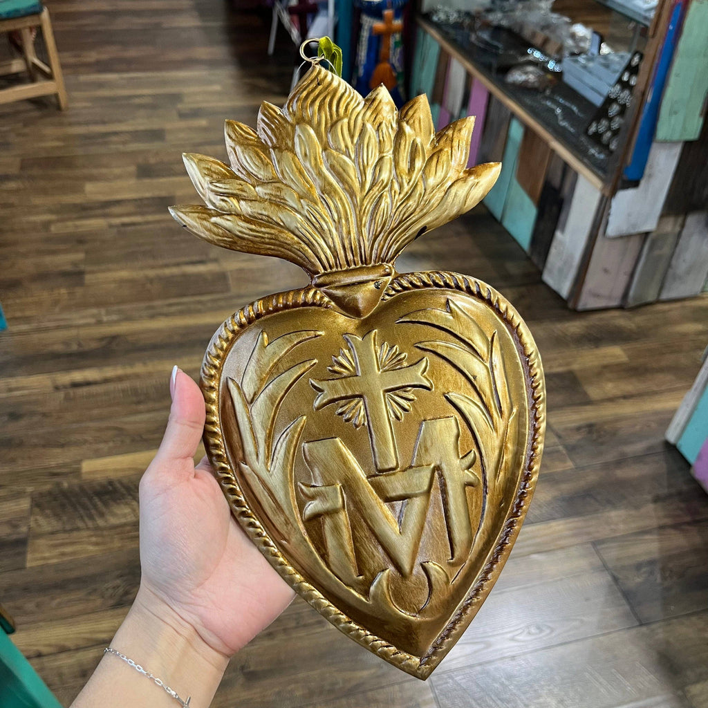 To Jesus Through Mary Sacred Heart Ornaments