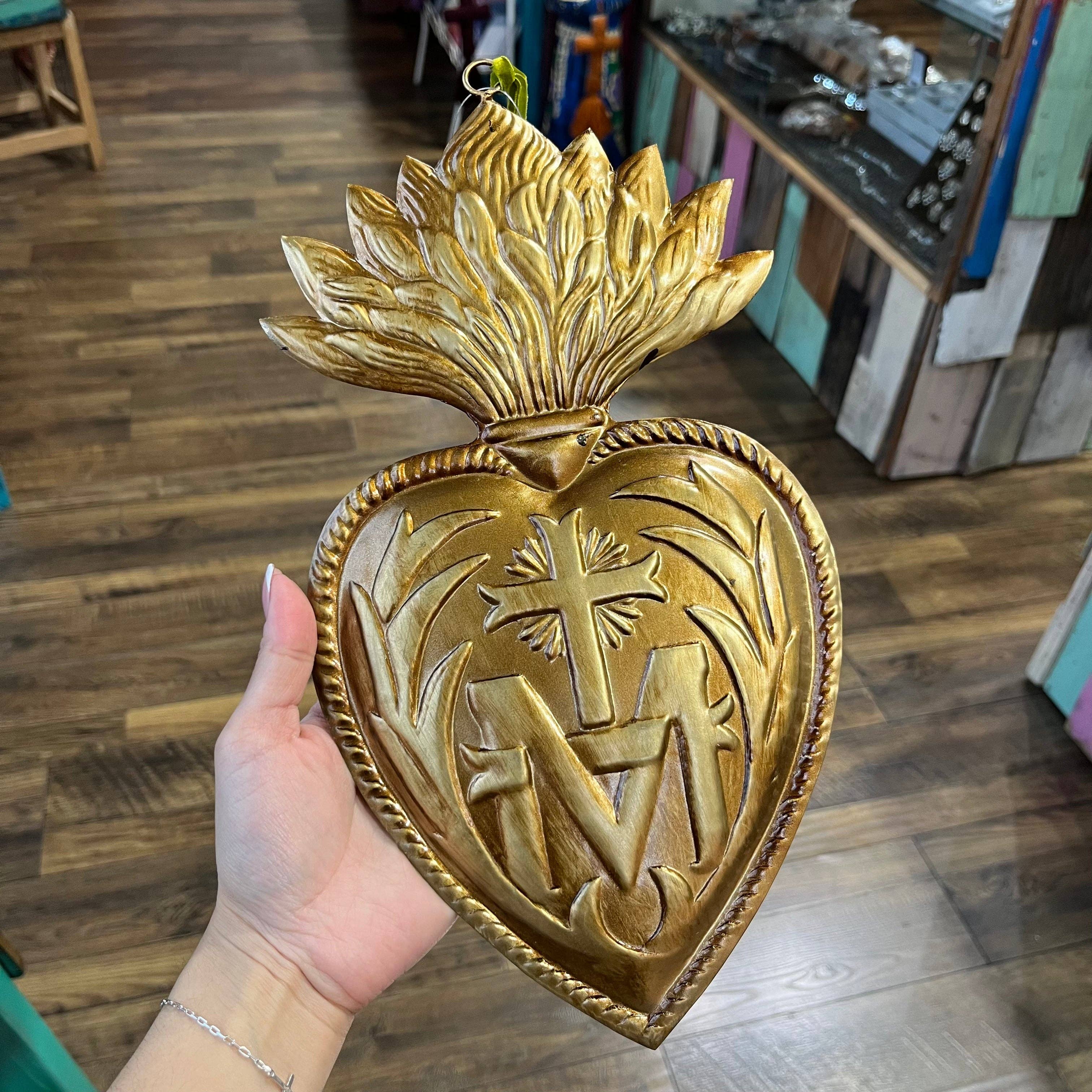 To Jesus Through Mary Sacred Heart Ornaments