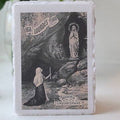 Lourdes on Deckled-edge Handmade Paper Sacred Art Print
