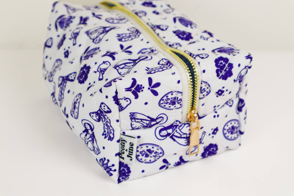 Marian Quilted Makeup Bag