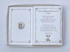 First Communion Round Pin