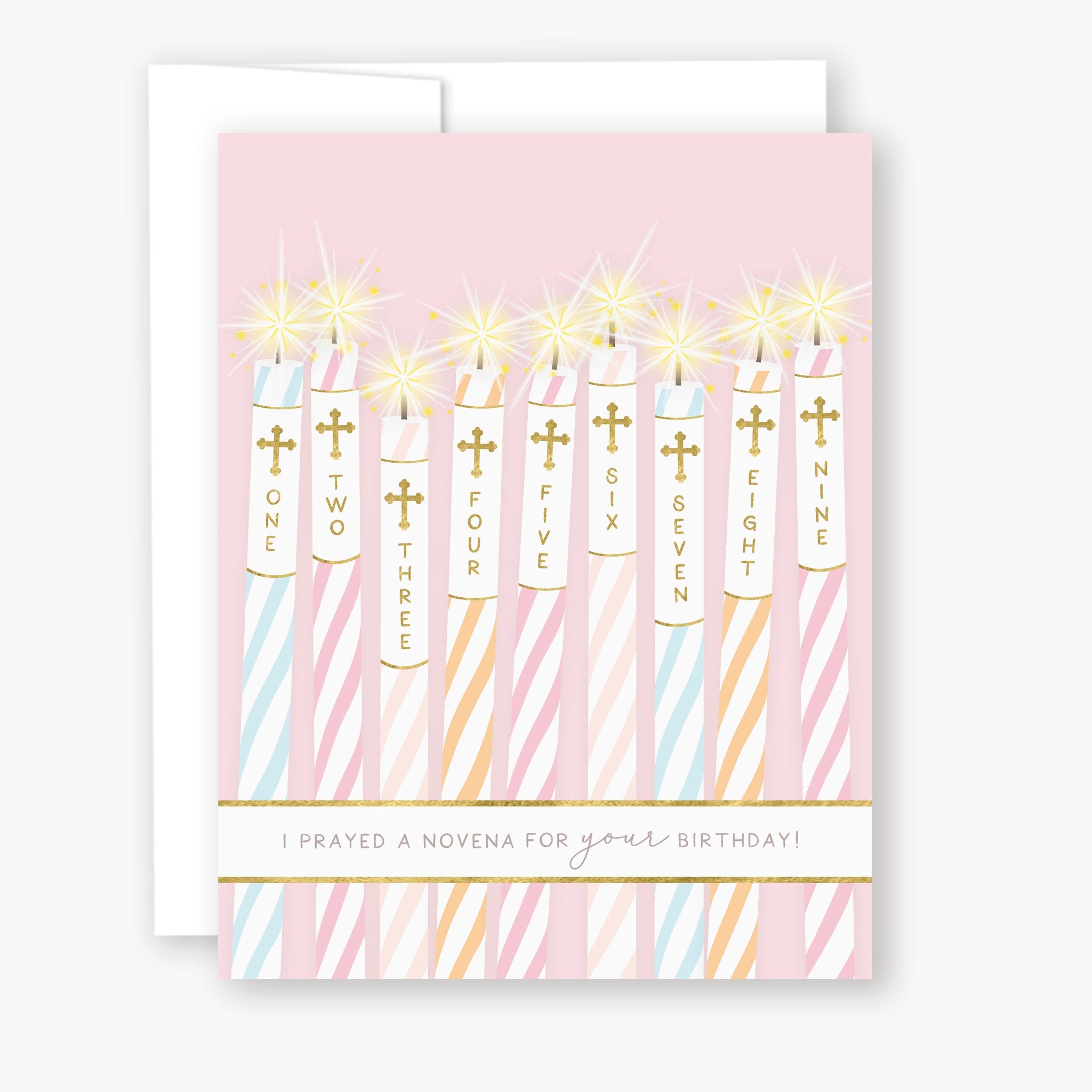 Generic Birthday Novena Card | Pink