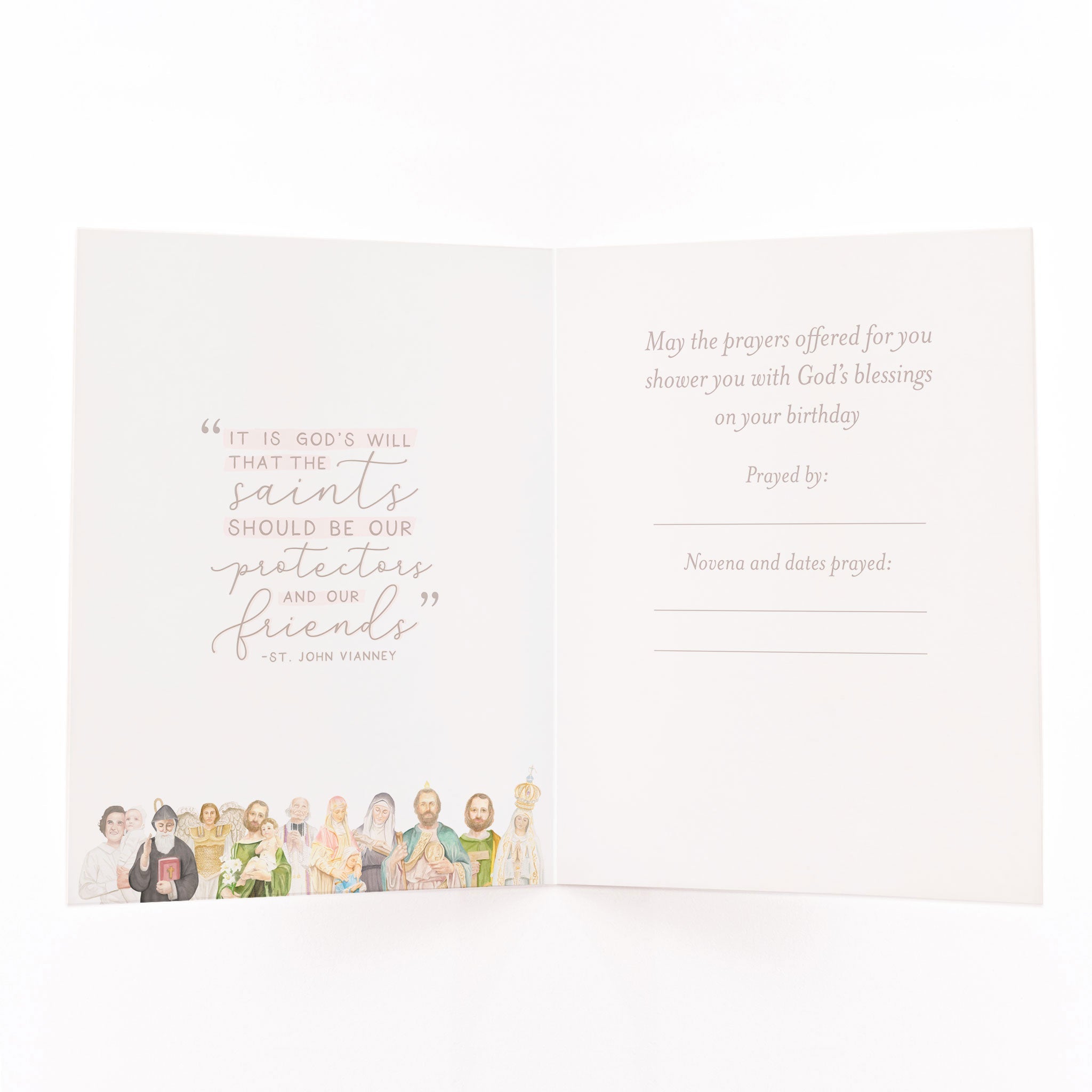 Generic Birthday Novena Card | Pink