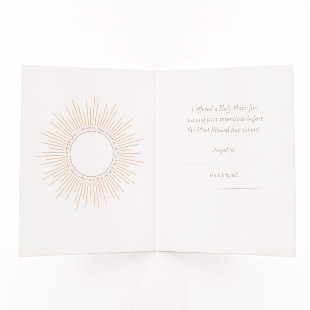 Holy Hour Card | Beige
