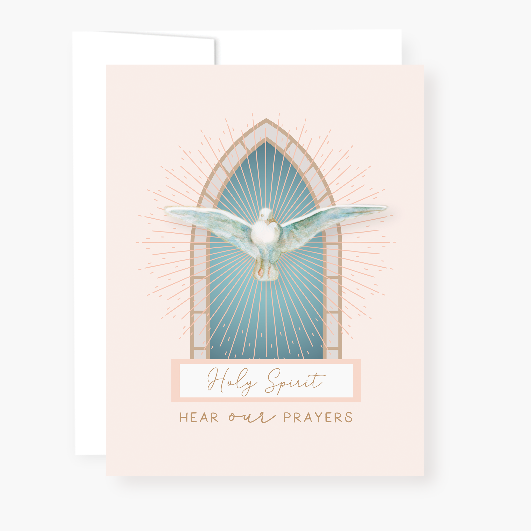 Holy Spirit Novena Card | Window | Beige
