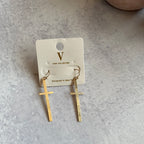 Dangle Cross Earring