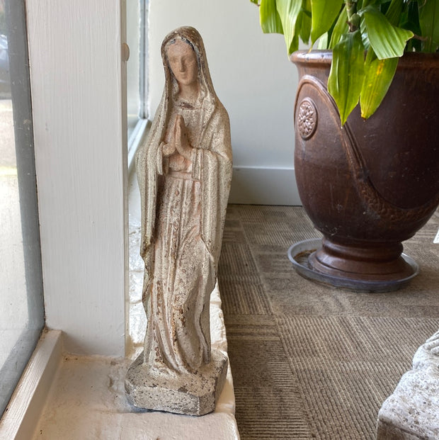 12"H Magnesia Vintage Reproduction Virgin Mary Statue