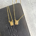 Infinity Scapular Necklace 18k 26"