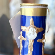 Large Embellished Intention Candle Holder, Candle Included