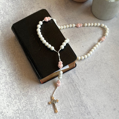 White Heart Rosary