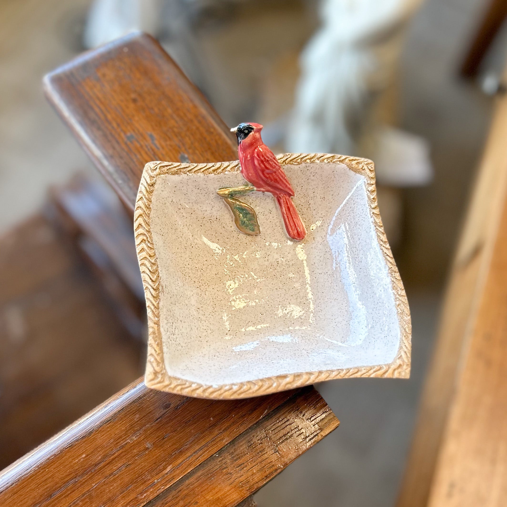 Small Cardinal Bowl