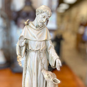 St. Francis of Assisi Statue Brushed Gold