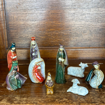 Ceramic Nativity Vibrant Colors