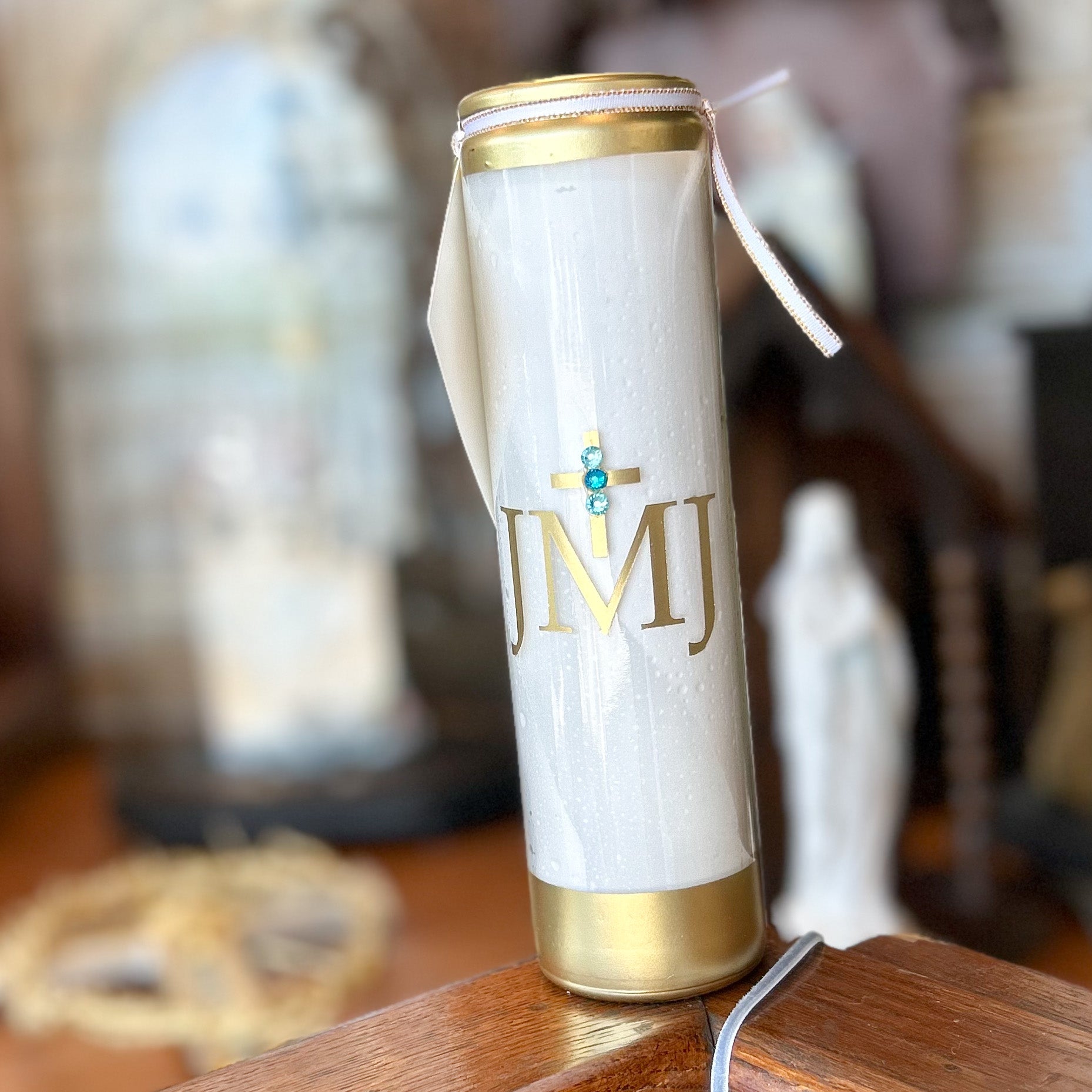 Small Embellished Intention Prayer Candle