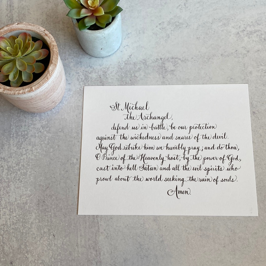 St. Michael Prayer Print