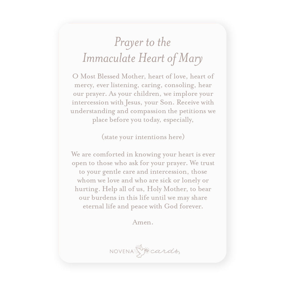 Immaculate Heart of Mary Prayer Card | Pray for Us