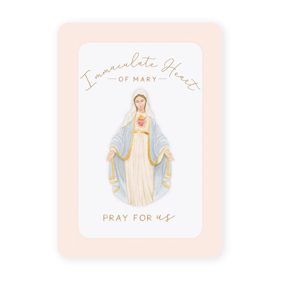 Immaculate Heart of Mary Prayer Card | Pray for Us