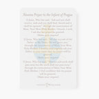 Infant of Prague Novena Card | Blue