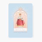 Infant of Prague Novena Card | Blue
