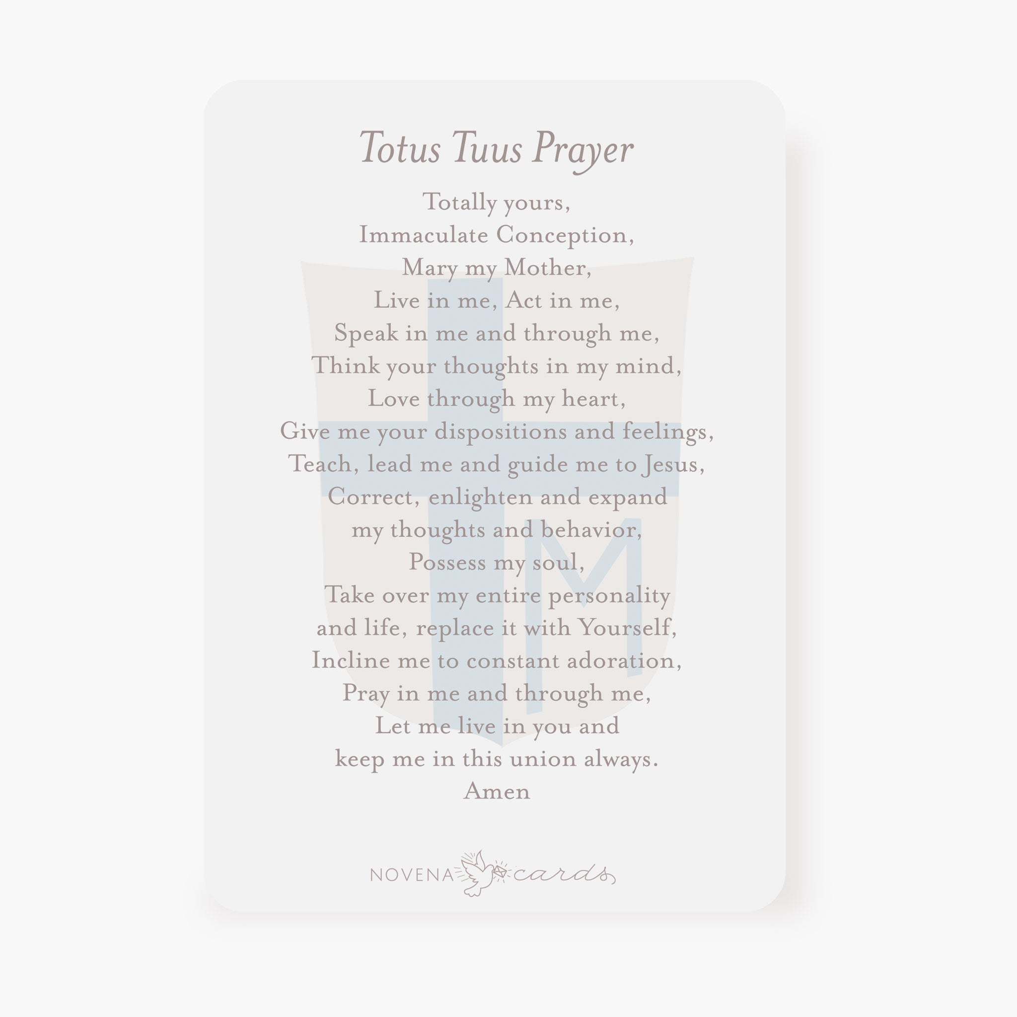 St. John Paul II Prayer Card | Banner Design | Beige
