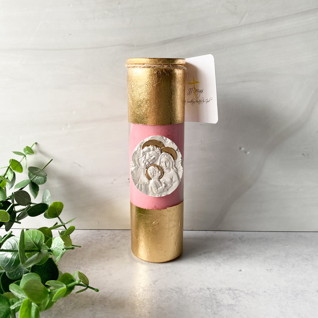Prayer/Meditation Candle, Holy Family, Assorted Colors