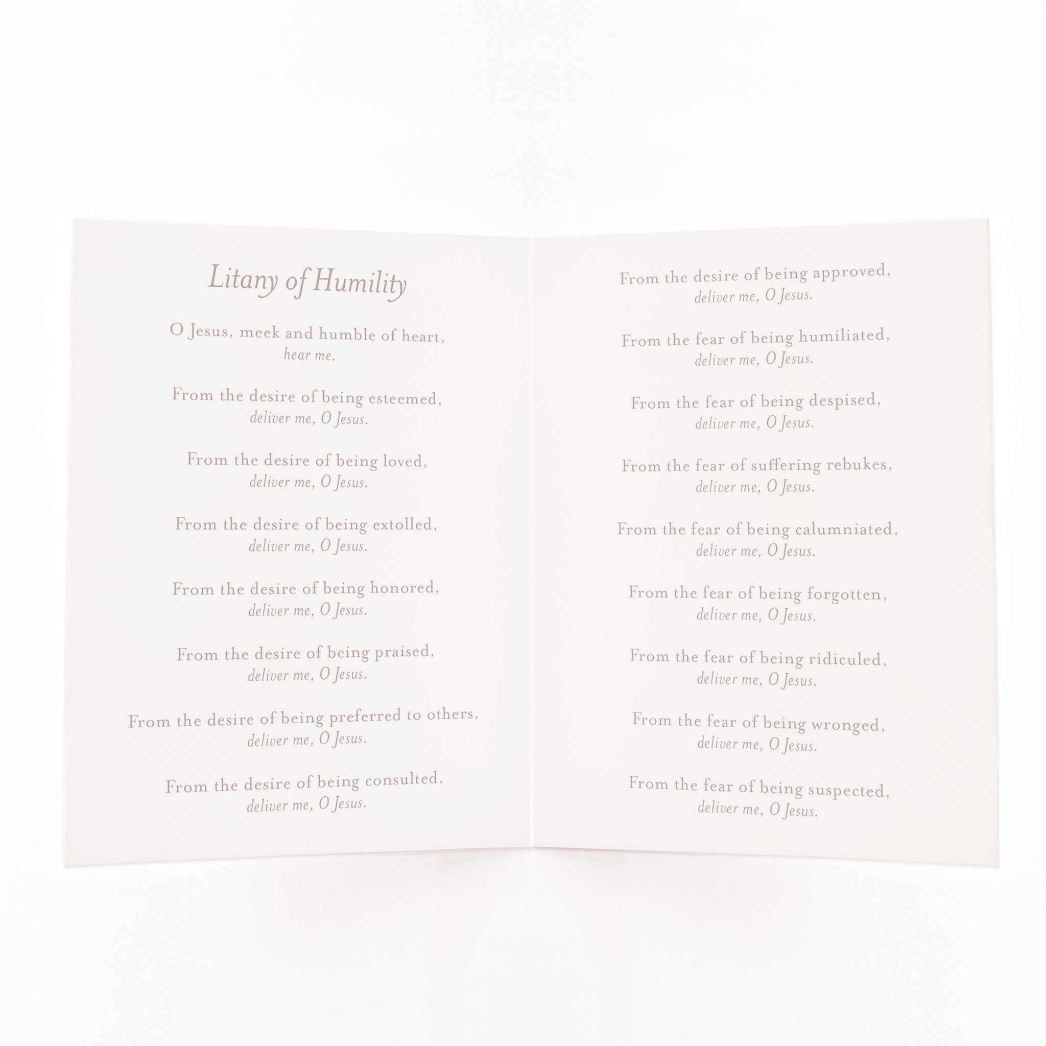 Litany of Humility | Light Purple