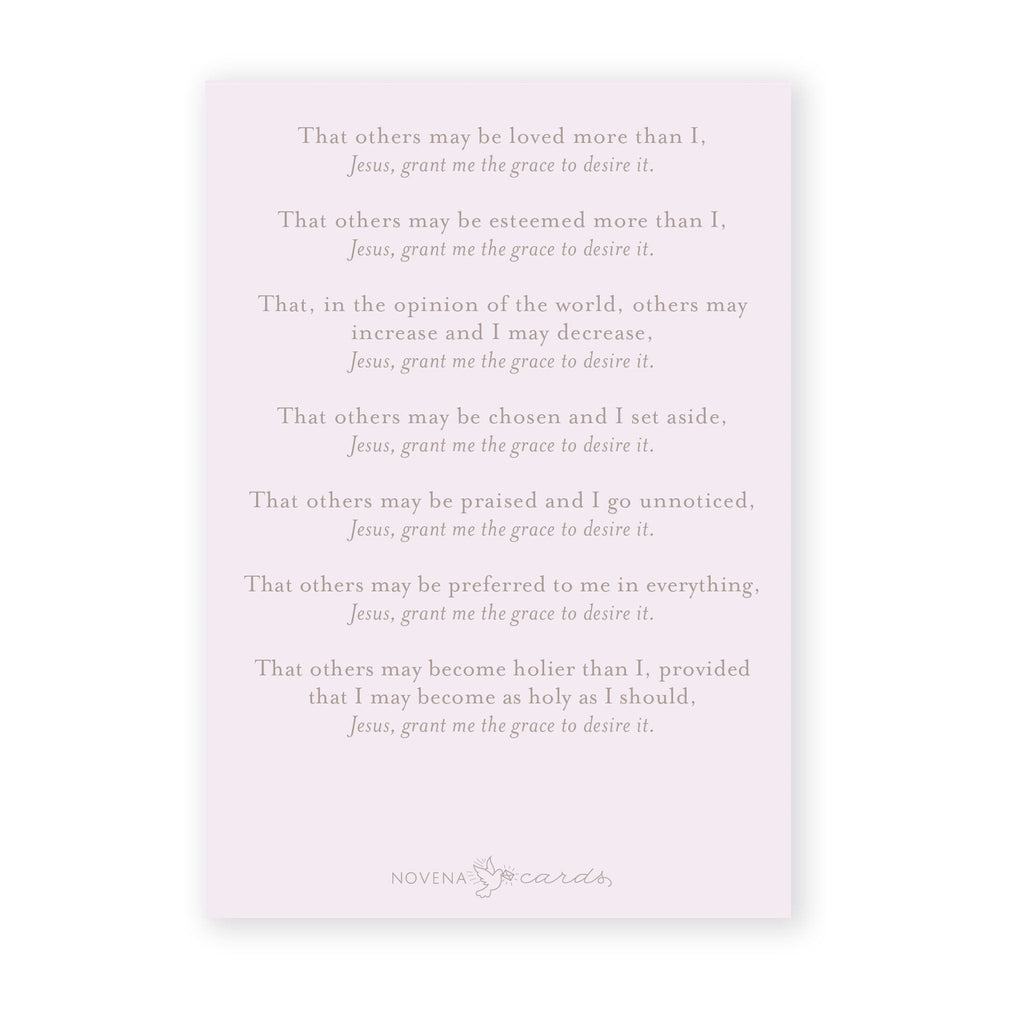 Litany of Humility | Light Purple