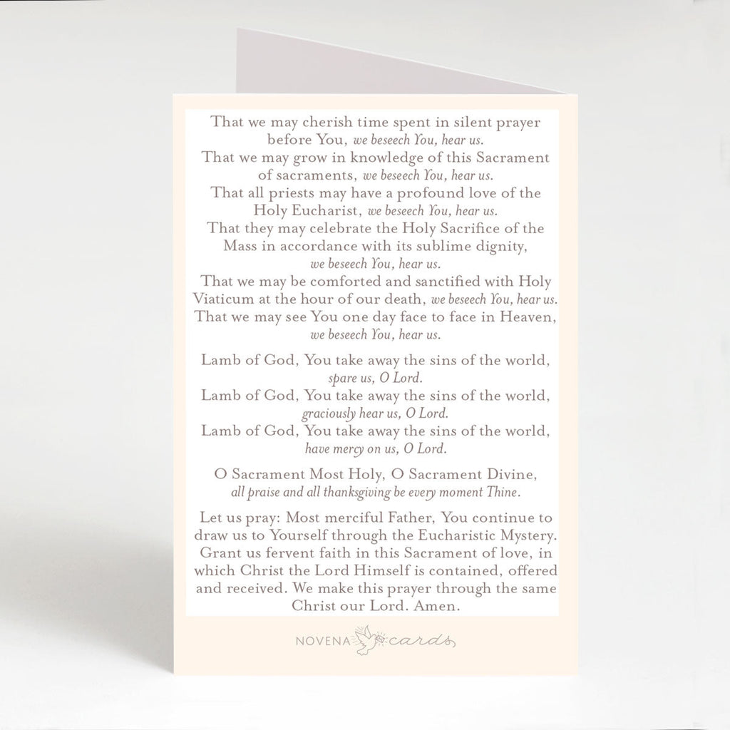 Litany of the Most Blessed Sacrament