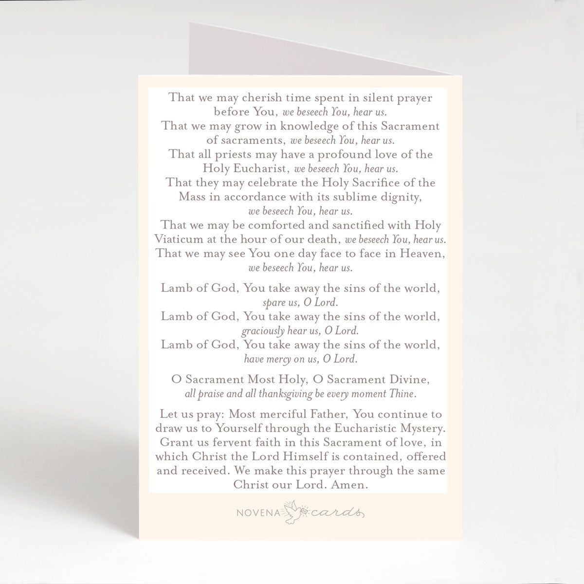 Litany of the Most Blessed Sacrament