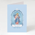 Mary, Undoer of Knots Prayer Card | Blue